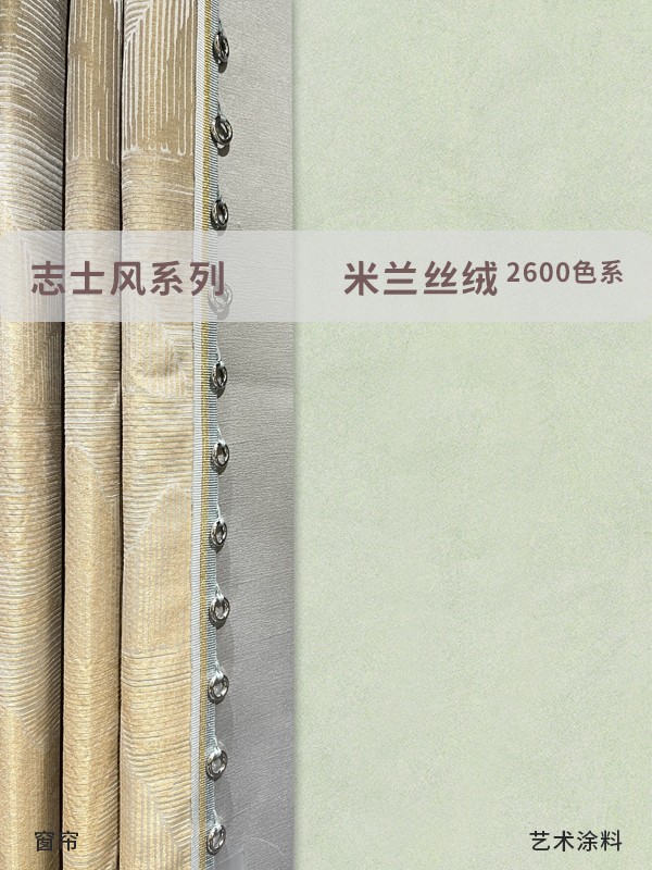 米蘭絲絨進(jìn)口藝術(shù)漆和窗簾
